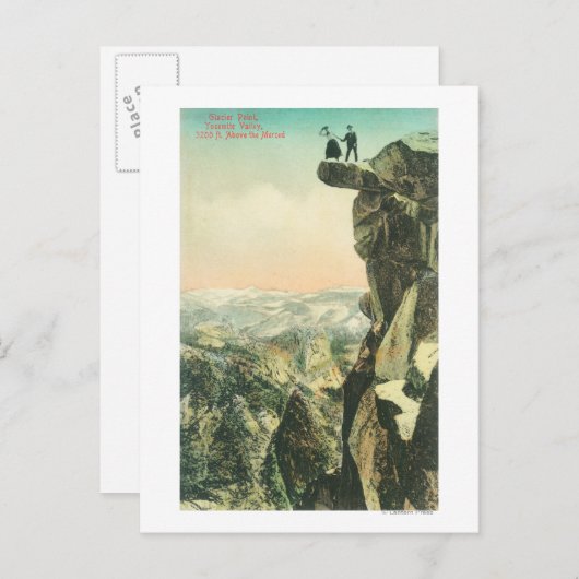 Carte Postale Vue de Glacier Point sur Yosemite (Devant / Derrière)