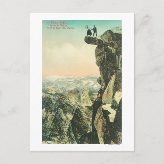 Carte Postale Vue de Glacier Point sur Yosemite (Devant)