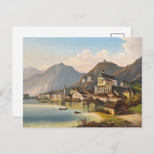 Carte Postale Vue de Hallstatt | Johann Wilhelm Jankowsky (Devant / Derrière)