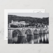 Carte Postale Vue de Heidelberg au crépuscule (Devant / Derrière)