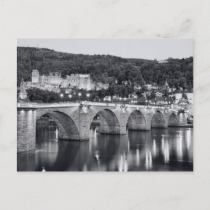 Carte Postale Vue de Heidelberg au crépuscule