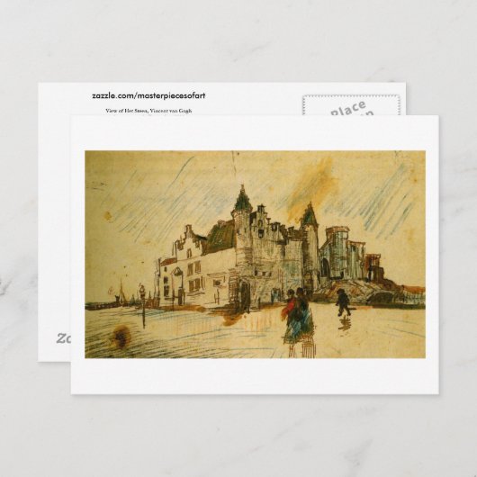 Carte Postale Vue de Het Steen (F1351) Van Gogh Fine Art (Devant / Derrière)