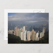 Carte Postale Vue de Hong Kong depuis The Peak (Devant / Derrière)