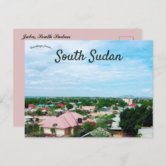 Carte Postale Vue de Juba au Soudan du Sud (Devant / Derrière)