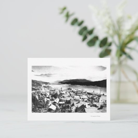 Carte Postale Vue de Ketchikan, Alaska regardant sud-est (Debout devant)