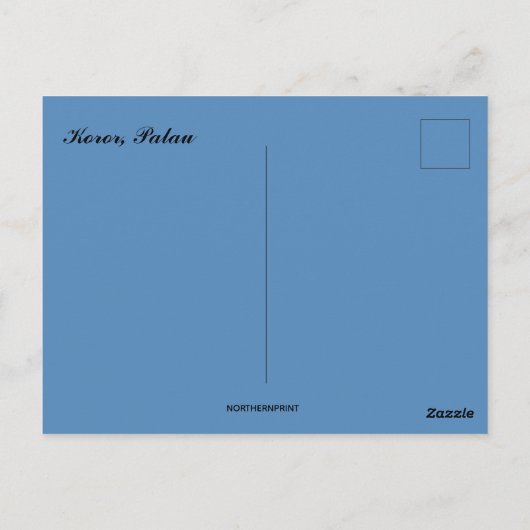 Carte Postale Vue de Kokor Palau (Dos)