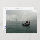 Carte Postale Vue de Kowloon vers Wan Chai, Hong Kong (Devant / Derrière)
