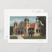 Carte Postale Vue de la bibliothèque publique Carnegie (Devant / Derrière)