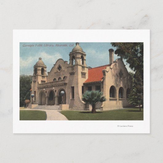 Carte Postale Vue de la bibliothèque publique Carnegie (Devant)