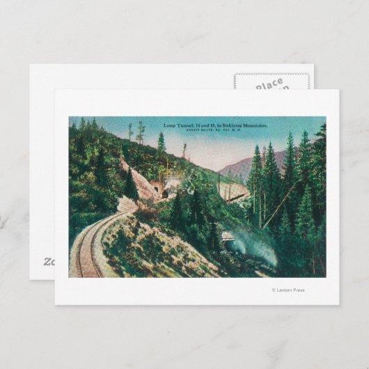 Carte Postale Vue de la boucle du Pacifique Sud (Devant / Derrière)