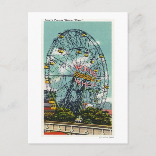 Carte Postale Vue de la célèbre Wonder Ferris Wheel (Devant)