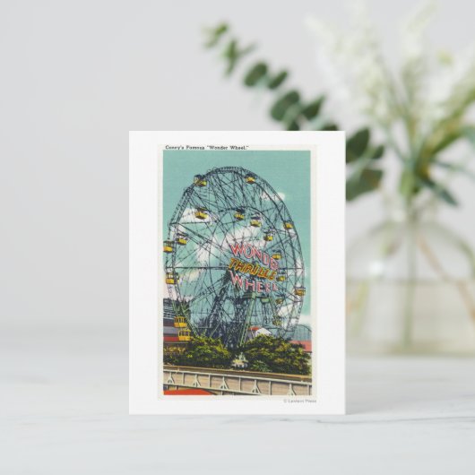 Carte Postale Vue de la célèbre Wonder Ferris Wheel (Debout devant)