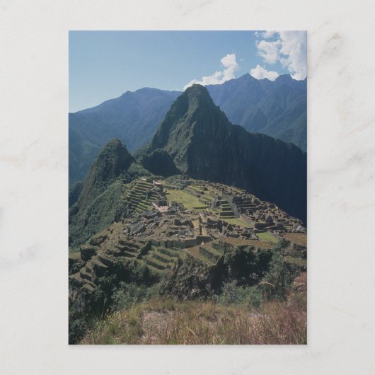 Carte Postale Vue de la citadelle au Machu Picchu (Devant)