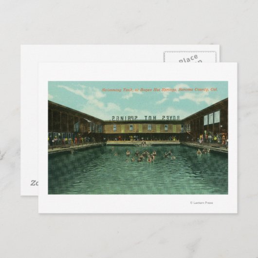 Carte Postale Vue de la citerne (Devant / Derrière)