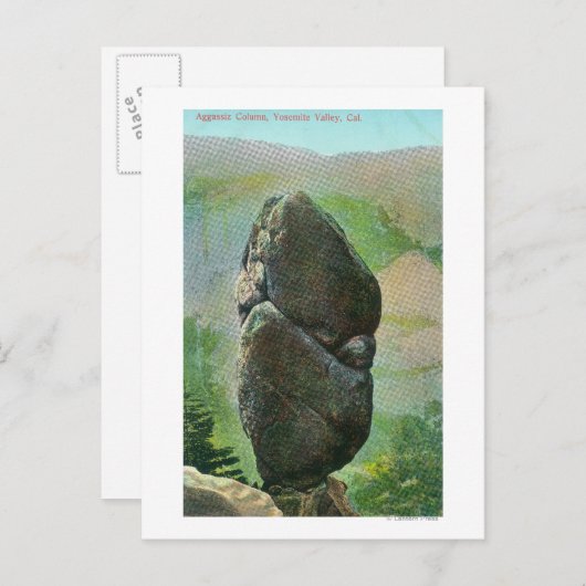 Carte Postale Vue de la colonne AggassizYosemite Nat'l Park, CA (Devant / Derrière)
