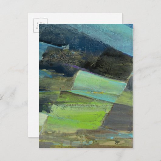 Carte Postale Vue de la Côte II | Impression Abstraite 2 (Devant / Derrière)