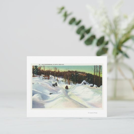 Carte Postale Vue de la course obscure olympique sur le Mont Van (Debout devant)