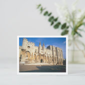 Carte Postale Vue de la façade d'entrée du Palais (photo) (Debout devant)