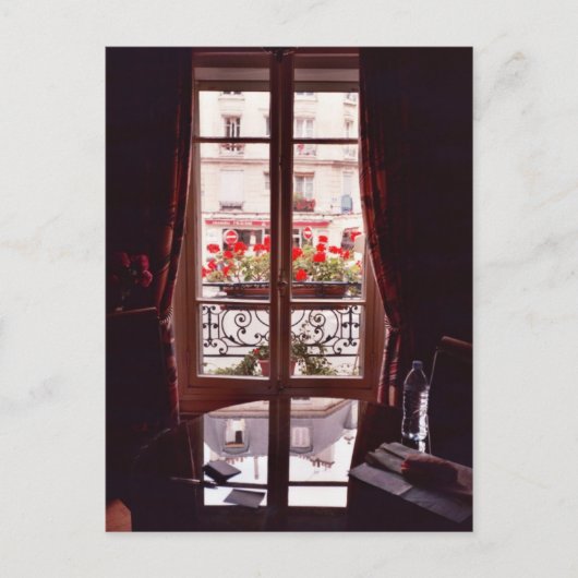 Carte Postale Vue de la fenêtre de Paris (Devant)