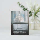 Carte Postale Vue de la fenêtre hiver (Debout devant)