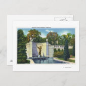 Carte Postale Vue de la fontaine commémorative Spencer Trask (Devant / Derrière)