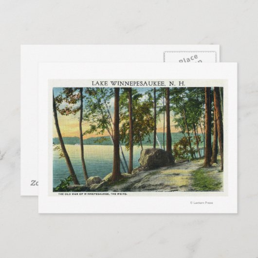 Carte Postale Vue de la formation de Old Man Rock (Devant / Derrière)