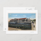 Carte Postale Vue de la gare de Burlington (Devant / Derrière)