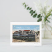 Carte Postale Vue de la gare de Burlington (Debout devant)