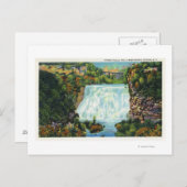 Carte Postale Vue de la gorge de Fall Creek, la scène des chutes (Devant / Derrière)