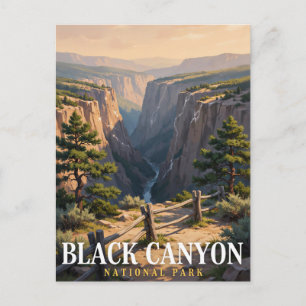Carte Postale Vue de la gorge du parc national de Black Canyon A