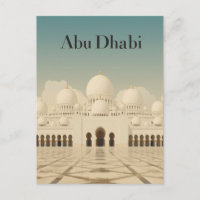 Vue de la Grande Mosquée d'Abu Dhabi