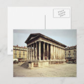 Carte Postale Vue de la Maison Carree, vers 19 av. J.-C. (Devant / Derrière)