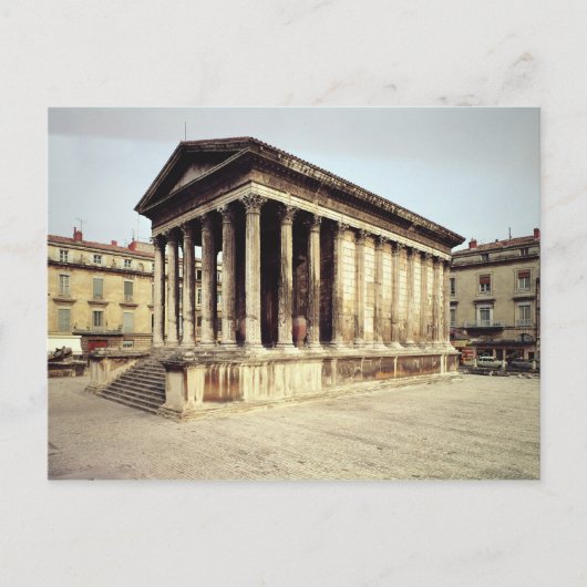 Carte Postale Vue de la Maison Carree, vers 19 av. J.-C. (Devant)