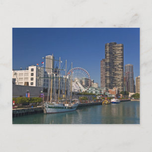 Carte Postale Vue de la Marine Pier 2 de Chicago