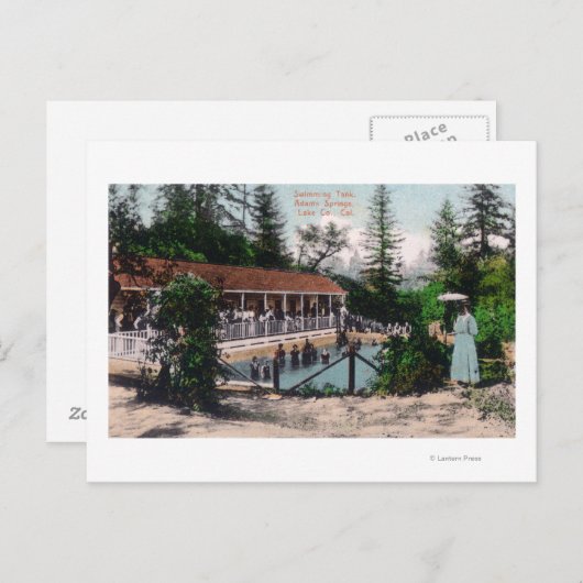 Carte Postale Vue de la piscineAdams Springs, CA (Devant / Derrière)