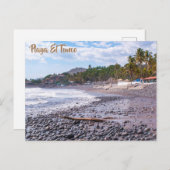 Carte Postale Vue de la plage El Tunco, El Salvador (Devant / Derrière)