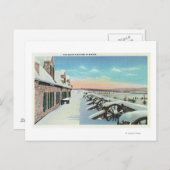 Carte Postale Vue de la Plate-forme Sud en hiver (Devant / Derrière)