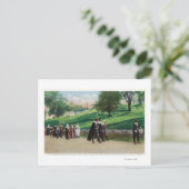 Carte Postale Vue de la procession des pèlerins (Debout devant)