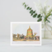 Carte Postale Vue de la procession du chameau sacré prepara (Debout devant)