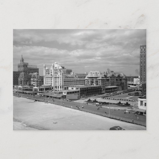 Carte Postale Vue de la promenade à Atlantic City (Devant)