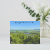 Carte Postale Vue de la rivière Mississippi depuis le parc d'éta (Debout devant)