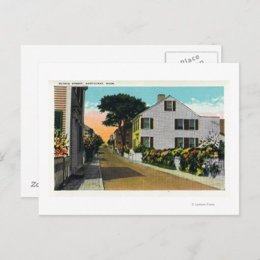 Carte Postale Vue de la rue Quince (Devant / Derrière)