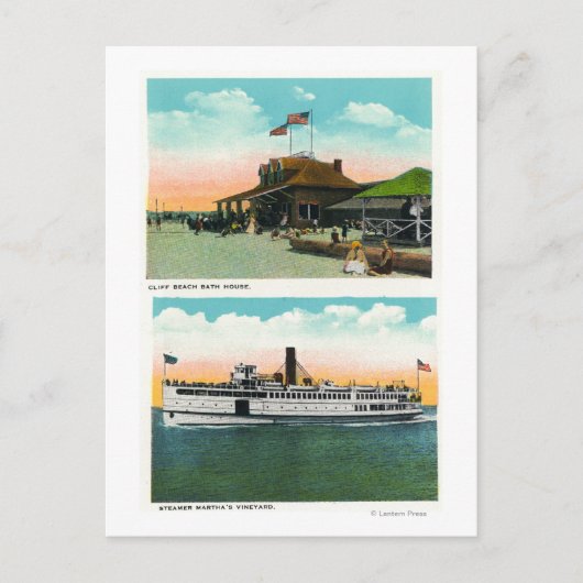 Carte Postale Vue de la salle de bains de Cliff Beach (Devant)