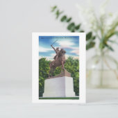 Carte Postale Vue de la statue du général John Stark (Debout devant)