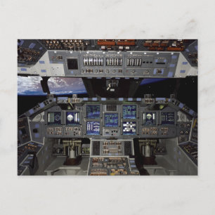 Carte Postale Vue de la Terre en orbite depuis le cockpit de la