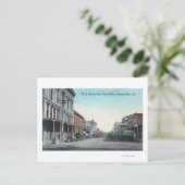 Carte Postale Vue de la troisième rue du bureau de poste (Debout devant)