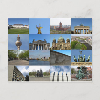 Carte Postale Vue de la ville de Berlin en Allemagne