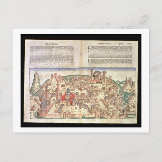 Carte Postale Vue de la ville de Jérusalem, depuis le Nuremberg (Devant)