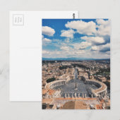 Carte Postale Vue de la ville du Vatican (Devant / Derrière)