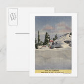 Carte Postale Vue de la ville en hiver (Devant / Derrière)